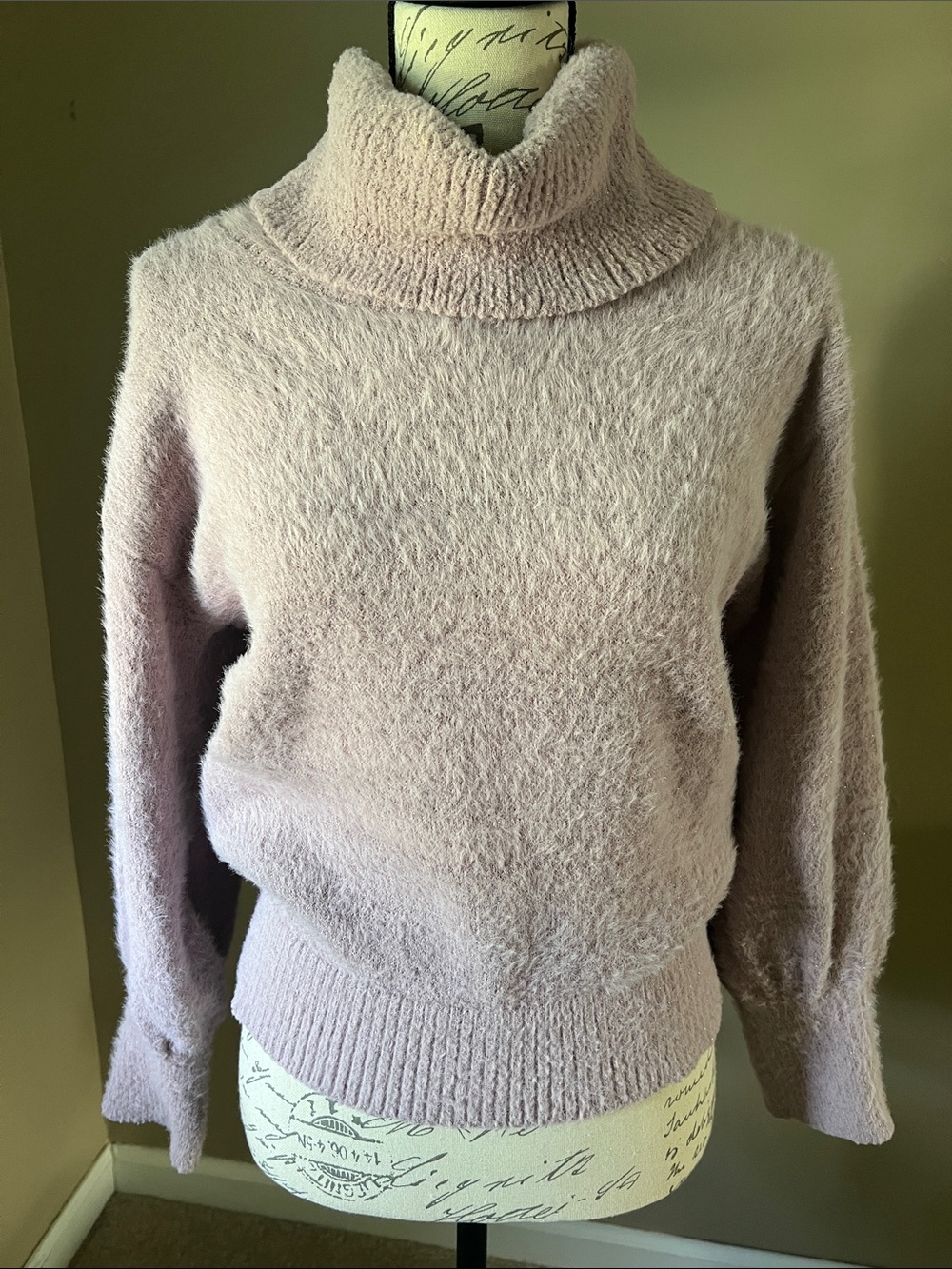 Nine West Cozy Women's Lavender Turtleneck Sweater